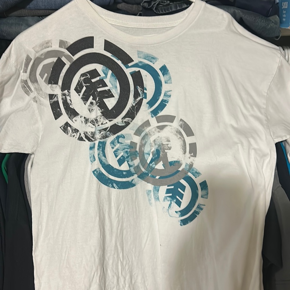 White Mens Element shirt size L